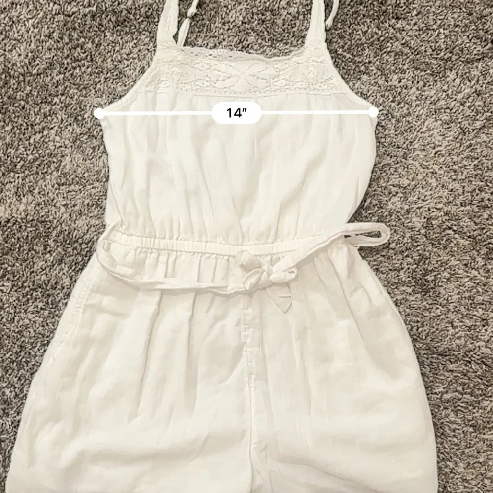 Abercrombie kids, white romper size 15-16
